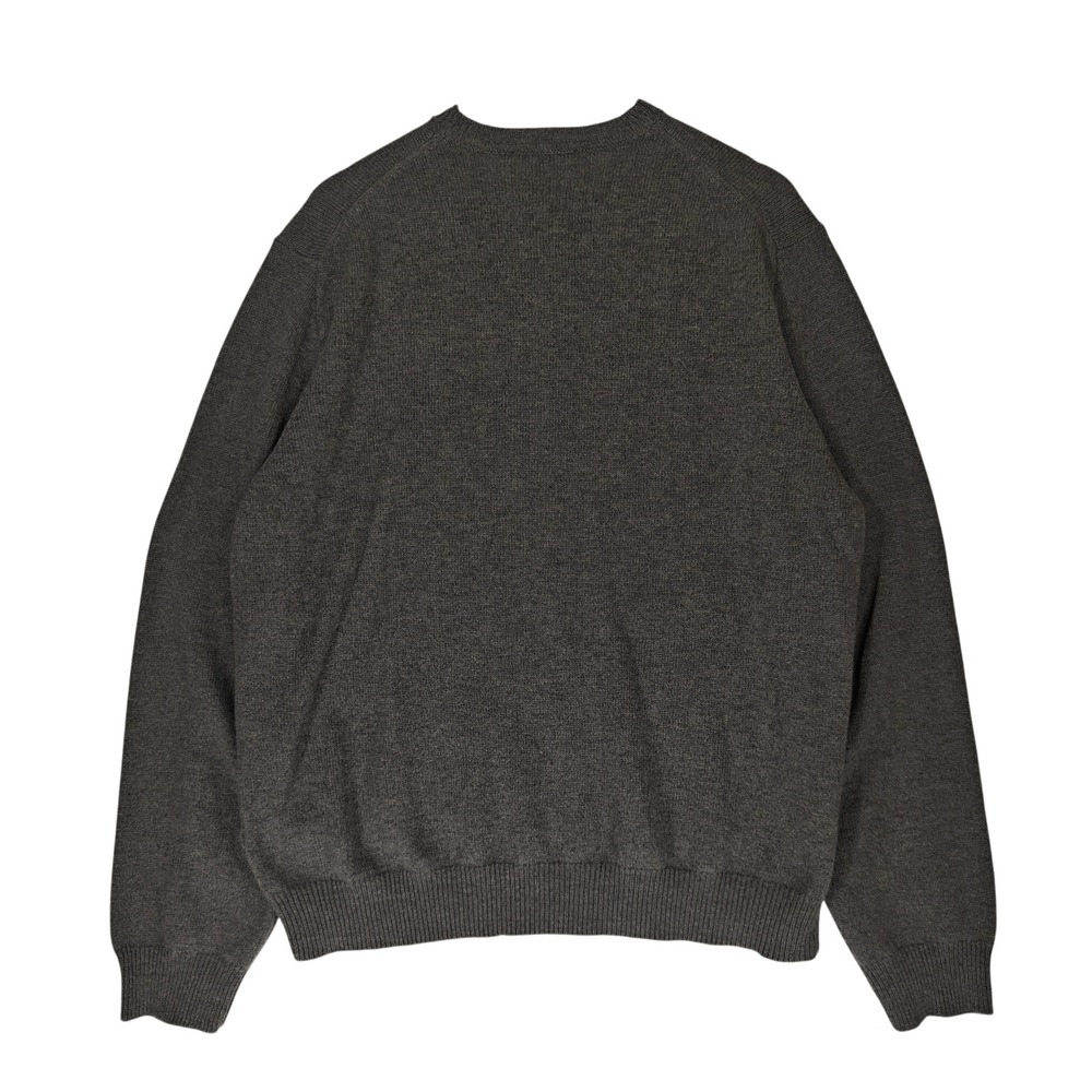 J.Crew Mens XL Charcoal Gray 100% Merino Wool V-Neck Pullover Sweater - Picture 2 of 5